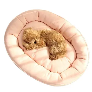 Fabricante venda direta para animais de estimação da casa de cão cama espessamento de pelúcia rodada bacia do animal de estimação