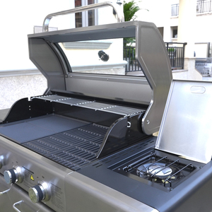 Vendita calda professionale argento <span class=keywords><strong>forno</strong></span> da <span class=keywords><strong>forno</strong></span> all'aperto Barbecue una <span class=keywords><strong>griglia</strong></span> A Gas per Barbecue <span class=keywords><strong>con</strong></span> carrello - Product Image 4
