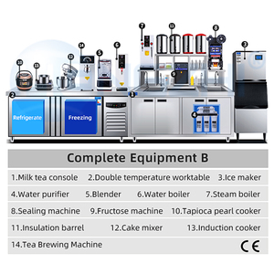 Bancone Bar Personalizzabile per Bubble Tea Commerciale, Set Completo di Macchine per Boba Tea, Adatto per Negozi di Tè al Latte e Caffetterie - Product Image 1