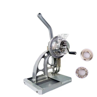Machine industrielle semi-automatique à presse manuelle pour la pose de boucles, œillets métalliques et trous de fixation sur tissus, bannières, auvents, affiches, bâches et sacs en PVC