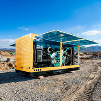 Générateur diesel triphasé à type ouvert haute sécurité 300KVA 400KVA 500KVA 1500RPM 1800RPM, type silencieux avec protection contre la pluie pour l'industrie