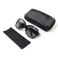 Boîte d'emballage pour lunettes de sport en EVA rigide, étui de rangement pour lunettes avec fermeture éclair, étanche, résistant aux rayures