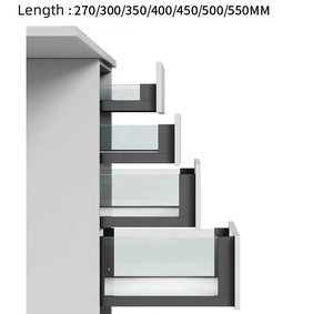 Riel Deslizante para Cajón de Cocina, Diseño Moderno, Caja Metálica Delgada con Doble Pared de Vidrio Resistente, Gran Venta - Product Image 2