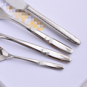 Luxurious Dinner Service <b>Ware</b> <b>Set</b> 304 Stainless Steel Cutlery <b>Set</b> Hanging Hole Series 4-pcs <b>Set</b> for Family Restaurant - Product Image 5
