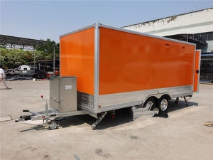 รถเข็นขายอาหารเคลื่อนที่ 4 ล้อ สแตนเลสอเนกประสงค์ สำหรับขายฮอทดอก ไอศกรีม อาหารเช้า อาหารจานด่วน - Product Image 4