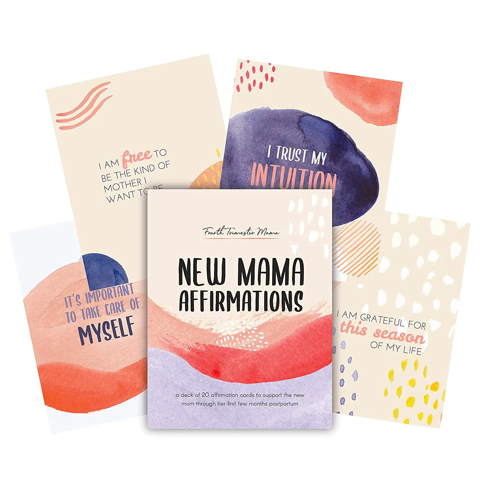 50 Moq Printing Wholesale Cartes Positive Affirmation Stickers Pregnancy Spanish Custom Affirmation Cards Deck For Children