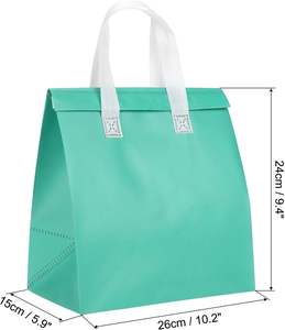 Sac non tissé écologique pour épicerie, sac isotherme pour les courses, sac en tissu non tissé laminé PP réutilisable, logo personnalisé - Product Image 2