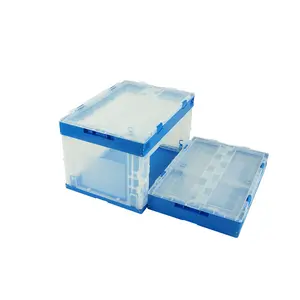 plastic collapsing folding crate plastic storage folding foldable plastic boxes