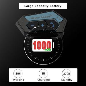 Audfonos Para Casco, BT12 Casco de Motocicleta Auriculares <span class=keywords><strong>Manos</strong></span> <span class=keywords><strong>Libres</strong></span> <span class=keywords><strong>Kit</strong></span> de Llamada, Impermeable Inalámbrico Bluetooth Casco Auriculares - Product Image 3