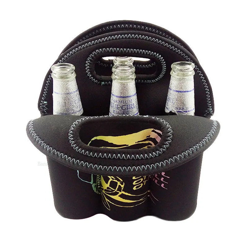 6 Pack Beer Bottle Carrier Bag Protective Neoprene Beer Holder Insulated Beer Bottle Cooler