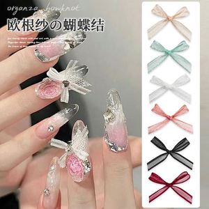 Ornements pour ongles en gros, nœuds en organza, breloques pour ongles, nœuds en <span class=keywords><strong>tulle</strong></span> de ballet pour l'art des ongles éthéré, décoration d'ongles en gros - Product Image 3