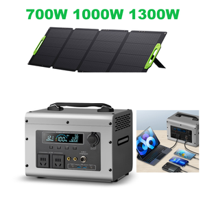 Estación de Energía Portátil con Batería de Iones de Litio de Larga Duración (Más de <span class=keywords><strong>3000</strong></span> Ciclos), Generador Solar de 700W/1000W/1300W, Almacenamiento de Energía para Hogar y Exteriores - Product Image 1