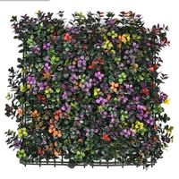 Panel de arbustos artificiales colgantes de 50x50cm, azulejo de pared de hierba verde para decoración del hogar, fácil de colgar, pared de plantas