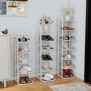 Étagère à chaussures minimaliste multi-niveaux, gain de place pour l'entrée, la maison, le dortoir, les chaussures de sport, anti-moisissure, design en fer forgé - Product Image 3