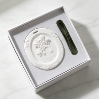 Diffuseur d'arômes suspendu Finru en céramique, fleur décorative, parfum d'intérieur longue durée, désodorisant pour armoire aux huiles essentielles