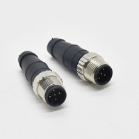 Vente chaude M12 Signal Mesh Connecteurs De Câble En Plein Air Étanche Fil Nylon Alimentation Connecteur Câble Haute Demande En Plein Air
