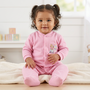 Body de verano de bambú orgánico y algodón, adorable pelele unisex para recién nacidos, fabricante de ropa para bebés en India. - Product Image 1
