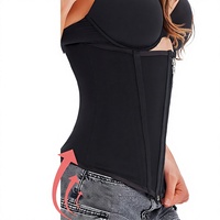 Ceinture de compression premium en maille Spandex pour le contrôle du ventre, gainante, rehausseur de hanches et de fesses, avec fermeture éclair à la taille