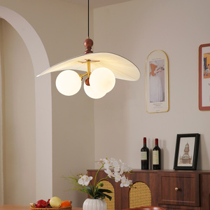 Lámpara Colgante Moderna de Tela Ondulada con 3 Luces, Estilo Nórdico Boho, para Sala de Estar o Isla - Product Image 3