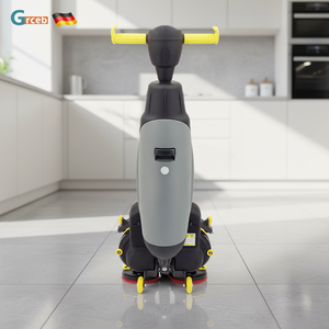 GS03 Commercial Manual <b>Walk</b>-Behind Cleaning Mini Scrubber Dryer Floor Cleaning <b>Machine</b> 110/220V Tiles Floor Scrubber Side Brush - Product Image 4