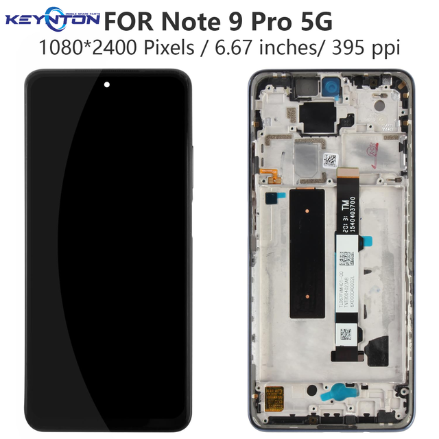 Hot Sale Screen for Redmi Note 9 Pro 5g Mobile Phone Lcd Display Screen Replacement
