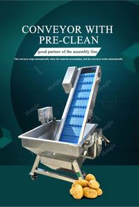 Marka yeni yıkama endüstriyel meyve çamaşır makinesi kabarcık kova asansörü konveyör ile yüksek kalite - Product Image 3