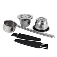 IKITCHEN Nouveau produit 2022 Capsules de café réutilisables compatibles avec les filtres à café rechargeables Capsules de café en acier inoxydable réutilisables