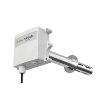 Sensores de Monitoreo de Gases Múltiples Ecosentec Digitales LED para Medición de Calidad del Aire Interior, Tipo de Montaje en Tubería con Brida, Transmisor de Gases