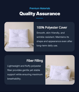 2 Piezas/1 Par de Almohadas de Microfibra para Cuello de 35x60/40x60/<span class=keywords><strong>50x70</strong></span>/50x75cm, Rellenas de Espuma Viscoelástica, Lavables a Máquina - Product Image 3