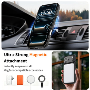 Funda Protectora Premium para Lente Completa de <span class=keywords><strong>iPhone</strong></span> 17 18 Pro Max, Marco Magnético de Metal con Acabado Mate Personalizado y Soporte para Teléfono - Product Image 2