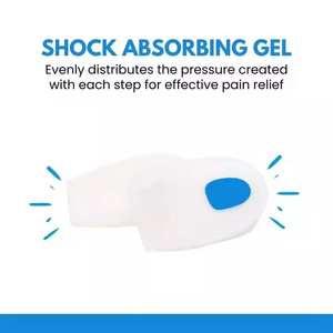 Helios HE0007 Premium Sports & Comfort PU Gel de silicona Talón Copa Plantilla Zapatos cómodos Tacones para relajación de pies - Product Image 4