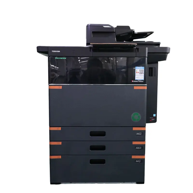 Photocopieur numérique reconditionné, machine de photocopie couleur pour photocopie toshiba 7506ac