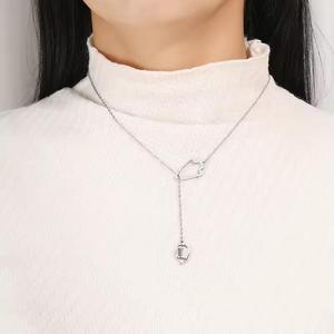 Collar de joyería de moda, collar con colgante, joyería para mujer, collar de joyería fina, collar de acero inoxidable, tema deportivo de fútbol - Product Image 3