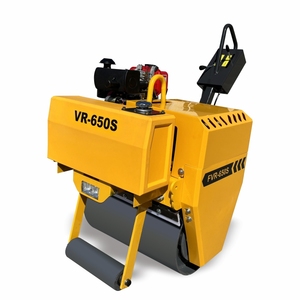 รถบดถนนแบบดรัมเดี่ยวสำหรับใช้ลูกกลิ้งผลักยางมะตอยด้วยมือขนาดเล็ก - Product Image 2