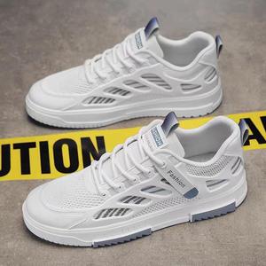 Zapatillas Deportivas Casuales de Malla Transpirable para Hombre, un Calzado Deportivo Blanco para Hombre, Moderno y Multifuncional. - Product Image 2