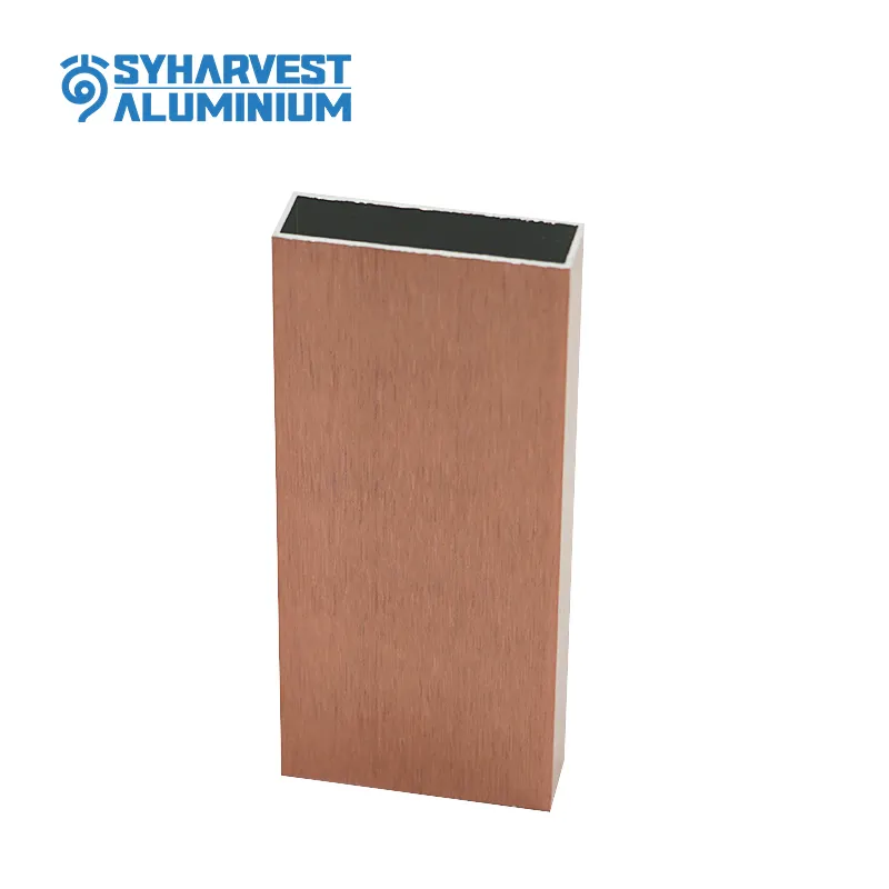 Factory Wholesale Industrial Anodized Aluminum Profile Colored Custom Wood Grain Aluminum Tube