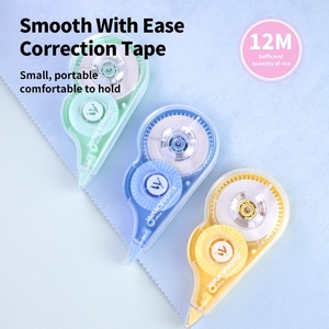 Vente en gros de papeterie en plastique pour enfants, fournitures de <span class=keywords><strong>correction</strong></span> pour étudiants, ensembles de rubans correcteurs de couleur jaune - Product Image 2
