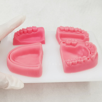 Kit de pratique de suture dentaire avec coussin d'entraînement en silicone pour la gencive - Modèle réaliste de simulation de chirurgie buccale et de parodontite pour les étudiants