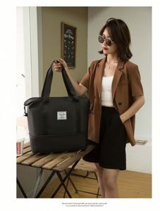 Bolsa de Viaje Plegable y Expandible Impermeable para Ropa Seca y Mojada, Bolsa de Yoga, Bolsa de Fin de Semana, Bolsa de Hombro, Bolsa de Gimnasio, Bolsa de Viaje para Mujer - Product Image 3