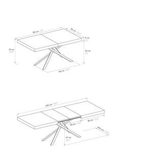 Extendable <b>White</b> Statuary Marble <b>Dining</b> <b>Table</b> 160x90 Metal Base Internal Use - Product Image 6