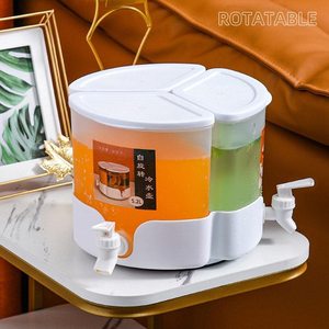 Nouvelle Arrivée Distributeur <span class=keywords><strong>de</strong></span> Boissons Triple 3 en 1 Distributeur <span class=keywords><strong>de</strong></span> Jus Limonade Menthe Transparent avec Robinet - Product Image 2
