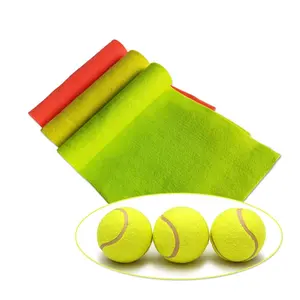 Manufacturers supply green/yellow 100% polyester tennis felt needle punched non woven for tennis ball