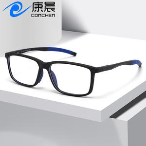 Nuevas gafas europeas americanas TR90 ultraligeras con montura cuadrada y filtro de luz azul para mujer, con patillas de goma, para corrección de miopía. - Product Image 3