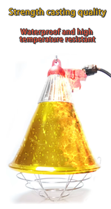 <span class=keywords><strong>Kit</strong></span> de Lampe Chauffante Agricole 250W en Gros avec Support et Abat-jour - Lumière Chauffante Complète Haute Puissance pour Éleveuse de Porcelets - Product Image 4