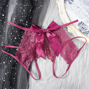 Đồ lót gợi cảm nữ, mở rộng, dễ tháo, size lớn, nội y khiêu gợi, dây lưng nơ, quần lót ren xuyên thấu, mặc đi club - Product Image 4