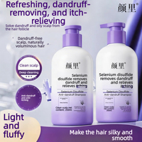 Sampo Anti-Ketombe Yanli Selenium Sulfide untuk Wanita, Rambut Normal, Membersihkan Kulit Kepala, Mengontrol Minyak, Menambah Volume, Menutrisi Rambut
