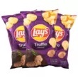 Aperitivos exóticos al por mayor, patatas fritas con sabor a trufa negra, 184g, patatas fritas crujientes de Taiwán