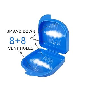 Boîte de rangement pour appareil <span class=keywords><strong>dentaire</strong></span> AIC, protège-dents, protège-dents en plastique/nitrile, boîte de rangement pour prothèses dentaires pour l'hygiène buccale, nettoyage polyvalent - Product Image 6