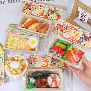 Vente en gros usine Jouet à presser personnalisable en forme d'aliments simulés, thème repas McDonald, plats chinois, sushi, bento, riz frit pour enfants - Product Image 4