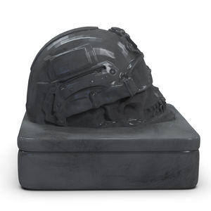 Toptan özel el işi tütsü aromatik seramik asker ordu şeytan şeytan kafatası iskelet kafa heykelcik tütsü koni brülör - Product Image 2